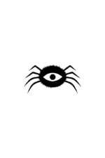 Halloween Spider with Eye Free SVG File