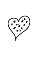 Hand Drawn Heart With Crosses Free SVG File