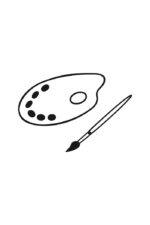 Painters Palette Free SVG file