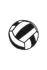 Volleyball Ball Free SVG File
