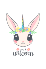 Adorable Rabbit Unicorn Free SVG File