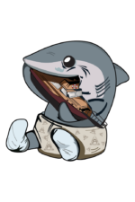 Cute Baby Shark Clipart Free SVG File