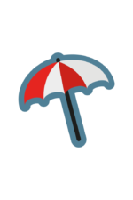Beach Umbrella Clipart Free SVG File