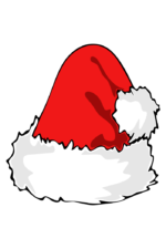 Christmas Santa Hat - free svg file for members
