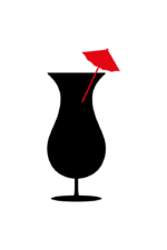 Cocktail Glass With Umbrella Free SVG File