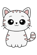 Cute Cat Clipart Free SVG File