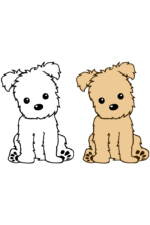 Cute Dog Clip Art Free SVG File