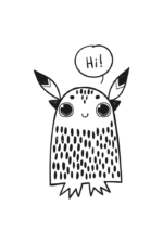 Cute Monster Free SVG File