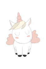 Cute Unicorn Clipart Free SVG File