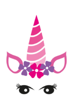 Cute Unicorn Face Free SVG File