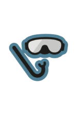 Diving Mask And Snorkel Free SVG File