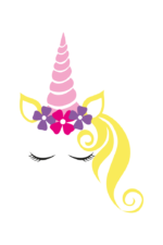 Dreamy Sleeping Unicorn Head Free SVG File