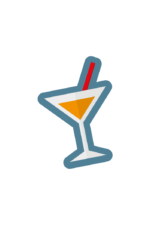 Drink Glass With Straw Clipart Free SVG File