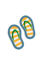 Flip Flops Clipart Free SVG File