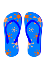 Flip Flops Thongs Free SVG File