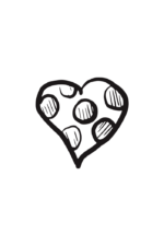 Hand Drawn Heart With Dots Free SVG File