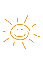 Hand Drawn Sun Smiley Face Free SVG File