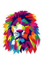 Lion Head Art Free SVG File
