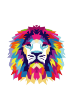 Lion Head Art Free SVG File