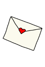 Love Evelope With Heart Free SVG File