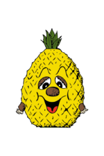 Pineapple Emoji Face Free SVG File