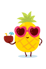 Pineapple With Sunglasses Clipart - free svg file for members