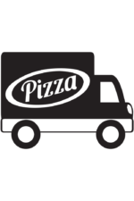 Pizza Car Van Free SVG File