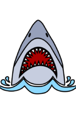 Shark Head With Open Mouth Free SVG File
