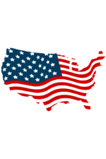 USA Map Flag - free svg file for members