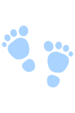 Baby Feet Footprints Free SVG File