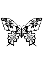 Floral Butterfly Free SVG File