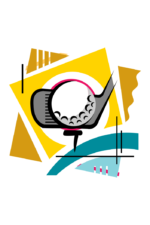 Golf Art Clipart Free SVG File
