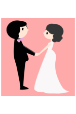 Groom And Bride Wedding Free SVG File