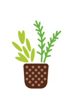 Herb Flower In The Pot Free SVG File