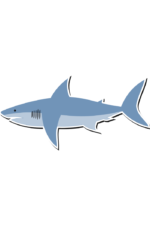 Shark Clipart Free SVG File