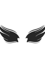 Simple Angle Wings Free SVG File
