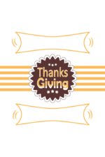 Thanks Giving Sign Free SVG File