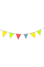 Triangle Pennant Birthday Banner Free SVG File