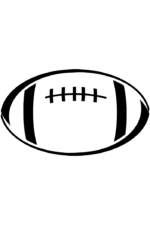 American Football Ball - free svg file for members