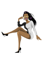 Beautiful Black Woman Clipart Free SVG File