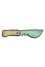 Camping Knife Clipart Free SVG File