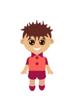 Cute Boy Clipart Free SVG File