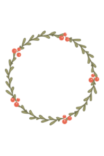 Floral Monogram Wreath Free SVG File