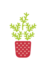 Flower Herb In Pot Free SVG File