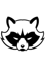 Racoon Head Clipart Free SVG File