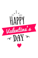 Happy Valentine's Day Sign with Heart Free SVG File