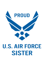 Proud US Air Force Sister Logo Free SVG File