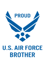 Proud US Air Force Brother Logo Free SVG File