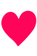 Pink Love Heart Free SVG File