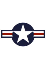 US Air Force Star and Bars Clipart Free SVG File
